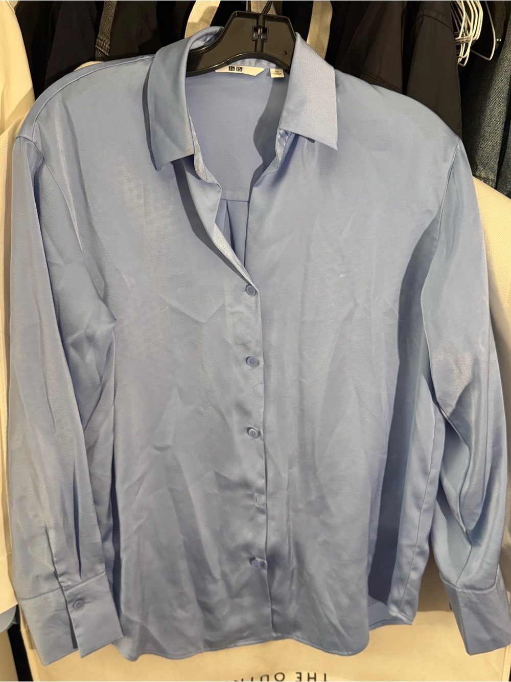 Uniqlo Light Blue Women's Button-Up Blouse